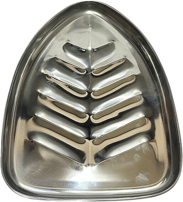 Dynore Steel Serving set Tray silver pack of 1 New 43 Tray Serving Set(Pack of 1)