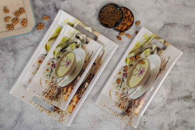 swift international Design_4_Tray Tray Serving Set(Pack of 3)