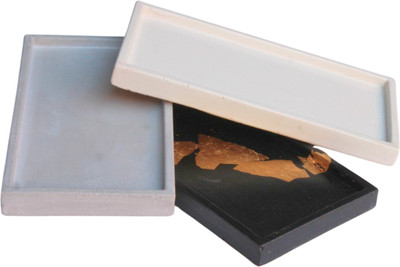 Shivaliya Collection handmade concrete a unique and versatile stylish homeware Countertop Vanity Tray Serving Set(Pack of 3)