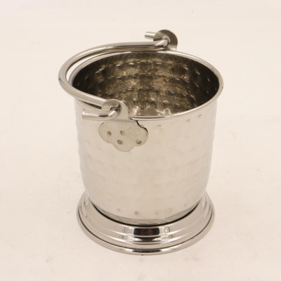 Spilbox Steel Mini Serving Bucket with Handle|Bucket for Serving Dal, Raita -Medium Gravy Bucket Serving Set(Pack of 1)
