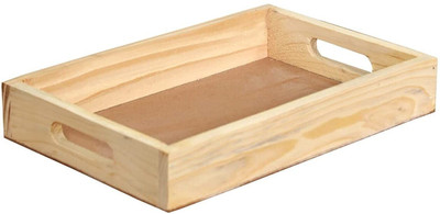 SWH Wooden Beautiful and USeful 1 Set Pine Trays / Trays / Serving Trays Tray Serving Set(Pack of 2)