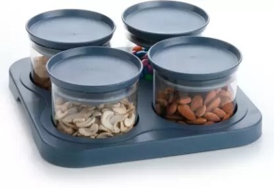 Skywhale Plastic Royal Serving Set / Dryfruit / Chocolate Airtight Container With For Bowl, Tray Serving Set(Pack of 4)