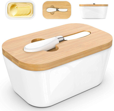 LILA ENTERPRISE Ceramic Utility Container  - 500 ml(White)