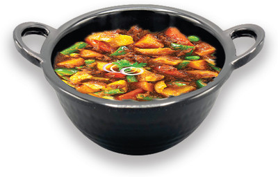 ZIDO 1 Pcs. Classical Design Serving Kadai for all type of items Gravy Boat Serving Set(Pack of 1)