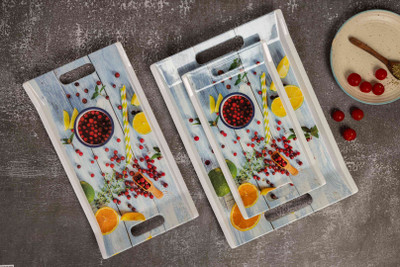 swift international Design_3_Tray Tray Serving Set(Pack of 3)