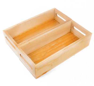 Timberz Wooden Serving Tray Platter Natural | Multipurpose Tray for Kitchen, Table Décor Tray Serving Set(Pack of 2)