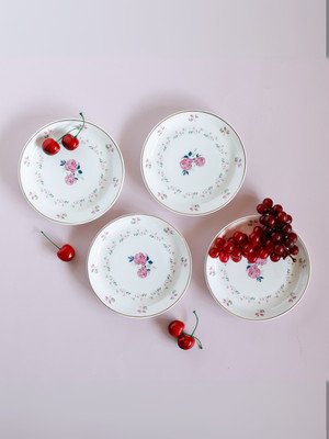 CLAY CRAFT Pack of 4 Ceramic Urmi Plates – Stylish, Durable & Easy to Clean for Everyday Comfort Dinner Set(Multicolor)