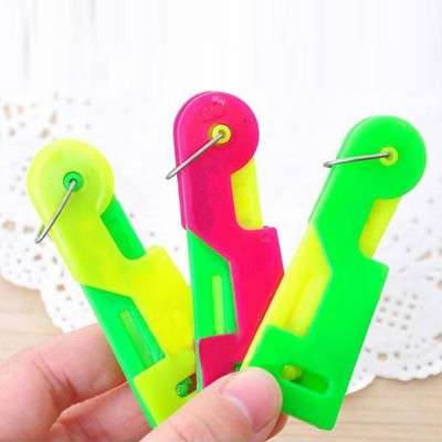 Crafts Haveli Needle Threader Device- Press and Thread Device Tailoring and Sewing Tool- 3Pc Sewing Kit