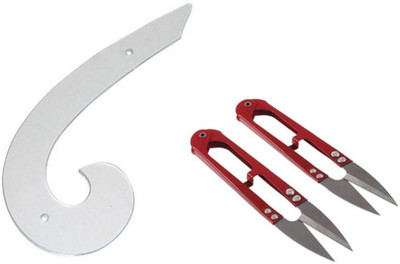 Crafts Haveli Combo 2 Items Armhole Curve & Thread Cutter-2Pc Sewing Kit