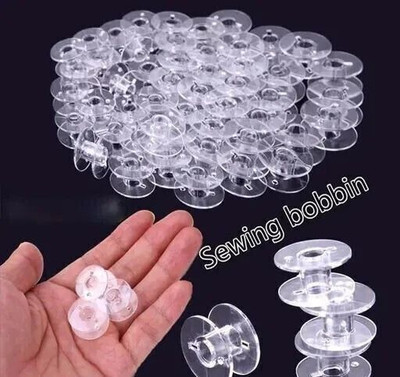 jsc (12PCS) Sewing Machine Bobbins Plastic Storage For Home Sewing Accessories Tools Sewing Kit