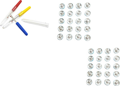 Kunfaya Combo Of 3 Seam Ripper + 40 Tich Button Sewing Kit