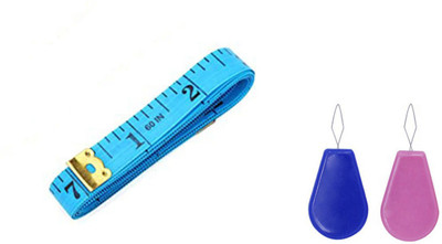 Crafts Haveli Tailoring Combo 2 Items Measuring Tape-1 & Needle Threader-2 Sewing Kit