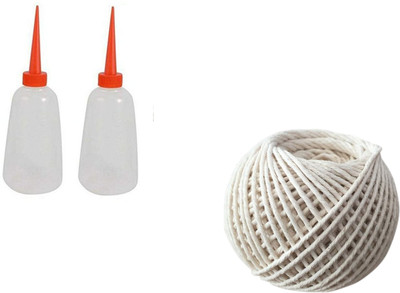Kunfaya Combo Of 2 Machine Oil Bottle + 1 Off White Thread Sewing Kit