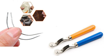 Crafts Haveli Tailoring Combo 2 Items Curved Needle 2pc & Tracing Wheel-2Pc Sewing Kit