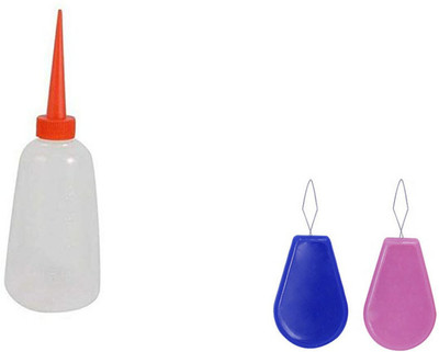 Kunfaya 1 Machine Oil Bottle + 2 New Needle Threader Sewing Kit