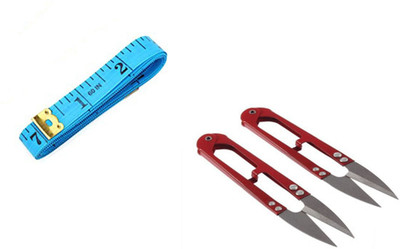Crafts Haveli Tailoring Combo 2 Items Measuring Tape-1 & Thread Cutter-2Pc Sewing Kit