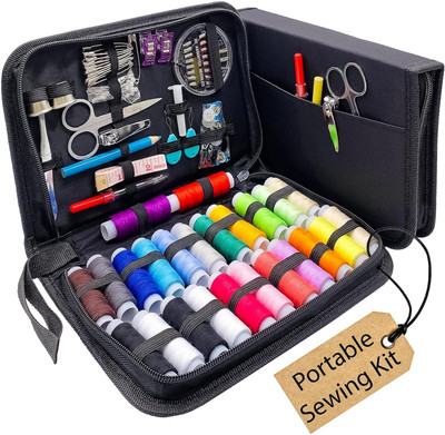 Stadash Sewing Kit 98pcs Needle and Thread Kit 24 Color Spools Tailoring Repair Kit Sewing Kit