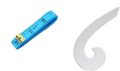 Crafts Haveli Tailoring Combo 2 Items Measuring Tape-1 & Armhole Curve Sewing Kit