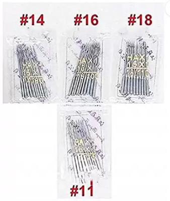 EASYSEW Combo 11,14,16,18 Number Needle for Automatic Sewing Machines Sewing Kit