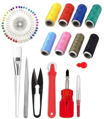 KYP Fashion Machine Tools Screw Driver Tracing Wheel Thread Cutter Pearl Pins Seam Ripper Sewing Kit