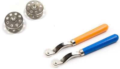 Kunfaya Tailoring Combo Of 2 Bobbins + 2 Tracing Wheel Sewing Kit