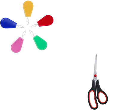 Crafts Haveli Needle Threader 5pc & Scissor 8inch Sewing Kit