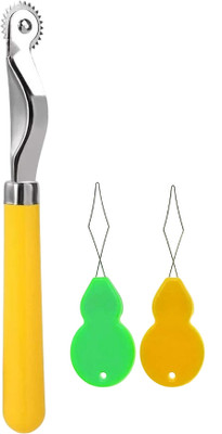 Kunfaya Combo Of 1 Tracing Wheel + 2 Needle Threader Sewing Kit