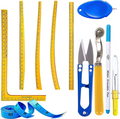 Artonezt Set of 11 Pattern Maker Fashion Design Sewing Rulers Curves Set Sewing Kit