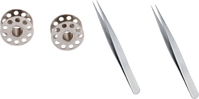 Kunfaya Tailoring Combo Of 2 Bobbins + 2 Tweezer Sewing Kit
