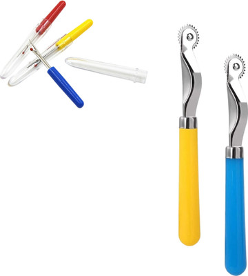 Kunfaya Combo Of 3 Seam Ripper + 2 Tracing Wheel Sewing Kit