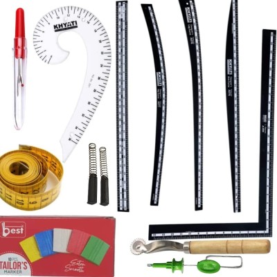 Khyati Stationery Redesigned Tailoring scale Lsquare Hip curve Leg curve arm curve straight ruler French Sewing Kit