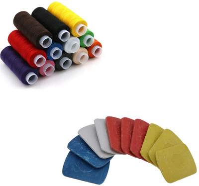 Crafts Haveli Sewing Thread 12pc & Tailoring Chalk Sewing Kit
