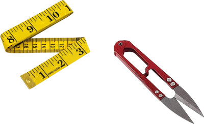 Kunfaya Combo Of 1 Measuring Tape + 1 Thread Cutter Sewing Kit