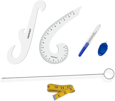 Vikurajas Loopturner FrenchCurve SingleCurve Seamripper Tape Needlethreader Sewing Kit