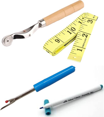 SSS (COMBO)TRACKING WHEEL,SEAM RIPPER,FABRIC MARKER,MEASUREMENT TAPE. Sewing Kit