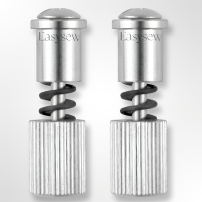 EASYSEW 2 Piece Spring Foot Clamp Sewing Machine Needle Presser Foot Quick Change Screws Sewing Kit