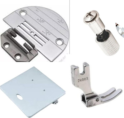 SEWEASY Combo(E-16) Needle Plate,Feed Dog, Slide Plate, 24983 Presser Foot,Quick Screw Sewing Kit