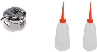 Crafts Haveli Tailoring Combo 2 Items Bobbin Case & Sewing-Machine-Oil 2Pc Sewing Kit