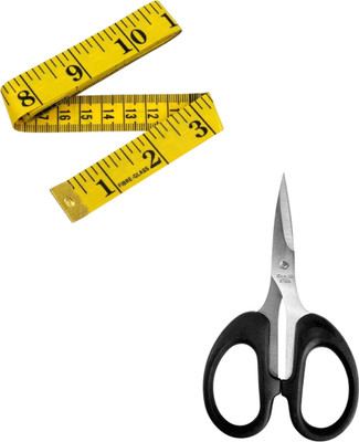 Kunfaya Combo Of 1 Measuring Tape + 1 Mini Scissor Sewing Kit