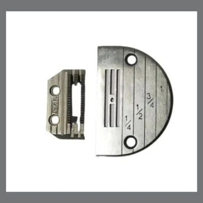 LYSOO Needle Plate (E-16) & Feed Dog Set for Industrial Single Needle Sewing Machines Sewing Kit