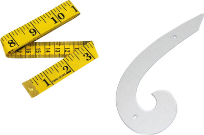 Kunfaya Combo Of 1 Measuring Tape + 1 Armhole French Curve Sewing Kit