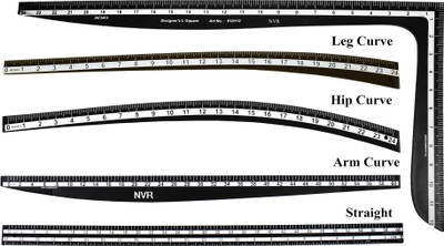 NVR Fashion designing fibre scales (ArmCurve, HipCurve, LegCurve , straight & Lcuve) Sewing Kit