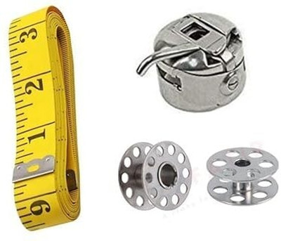 PADMAVATHI ENTERPRISES Tailor Tape Measurement with Bobbin Cover and Two Bobbin - 4 products Sewing Kit