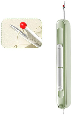 CRAZYABBS 2 in 1 Needle Threader Seam Ripper, Automatic Sewing Machine Sewing Kit