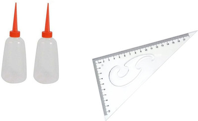 Kunfaya Combo Of 2 Machine Oil Bottle + 1 L Curve Scale Sewing Kit