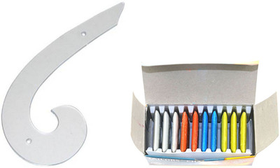 Crafts Haveli Combo 2 Items Armhole Curve & Tailoring Chalk Sewing Kit