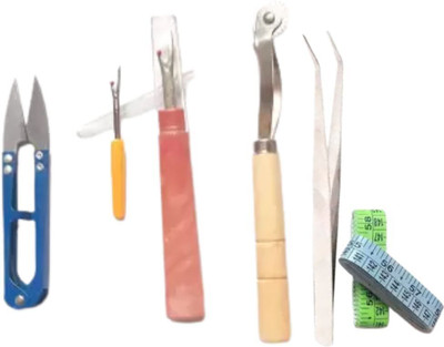 SSS COMBO MEASUREMENT TAPE,SEAM RIPPERS,THREAD CUTTER,TRACING MARKING WHEEL,TWEEZERS Sewing Kit