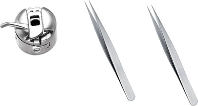Kunfaya Essential Tailoring & Sewing Kit - 1 Bobbin Case + 2 Tweezer Sewing Kit
