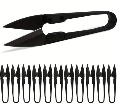 LYSOO 12-Pack Black Thread Cutters MasterCut Carbon Steel Trimming Nipper Lightweight Sewing Kit