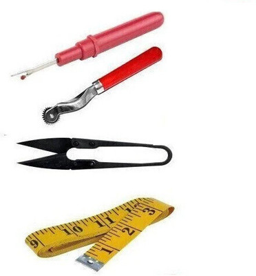 Survyam Enterprise Thread Cutter/Seam Ripper/Tracing Wheel/Measuring Kit Sewing Kit